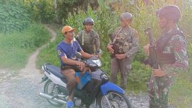 Satgas Operasi Madago Raya saat berpatroli di Dusun V, Desa Tanalanto, Kecamatan Torue, Kabupaten Parigi Moutong, Sulawesi Tengah, Rabu, 24 November 2021. Foto: Dok. Satgas Madago Raya