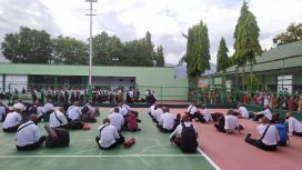 Casis Tantama TNI AD saat dikumpulkan di lapangan Korem 132 Tadulako jelang pemberangkatan pendidikan di Manado, Sulawesi Utara, pada Rabu, 24 November 2021. Foto: PaluPoso/Miftahul