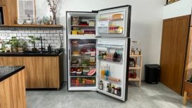 Ilustrasi kapasitas penyimpanan makanan dan minuman di kulkas. Foto: kumparan