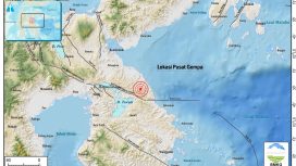 Pusat Gempa di Morowali. Foto: Dok. BMKG