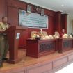Wakil Bupati Parigi Moutong, Badrun Nggai saat membuka kegiatan Fokus Grup Diskusi (FGD) Penyusunan Dokumen Arsitektur Peta rencana Sistem Pemerintahan Berbasis Elektronik (SPBE). Foto: Diskominfo Parimo