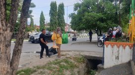 Wali Kota Palu Hadianto Rasyid bertemu pekerja padat karya saat memperingati Hari Peduli Sampah Nasional/tim PaluPoso