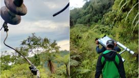 Tim PLN saat menuju lokasi kerusakan infrastruktur kelistrikan di wilaya Palolo, foto : Vito Tafwidh Raharso