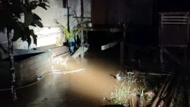 banjir di Desa Koromatantu, Kecamatan Petasia Timur. Foto : Humas BPBD Sulteng