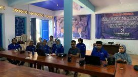 DPC Partai Demokrat Kabupaten Donggala gelar nobar deklarasi Anies sebagai Presiden RI 2024. Foto : Aman