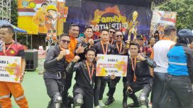 Tim Maleo Rescue Kantor Pencarian dan Pertolongan Palu berhasil menyabet peringkat ke-2 pada lomba USAR SAR Challenge. Foto : Humas Basarnas Palu