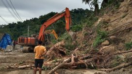 Kondisi tanah longsor di Desa Enu, Kecamatan Sindue, Kabupaten Donggala. Foto : BPBD Sulteng