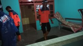 Banjir yang terjadi di Jalan Bayam I dan II serta jalan Datu Adam Kelurahan Balaroa, Kecamatan Palu Barat, Kota Palu. Foto : Humas BPBD Sulteng