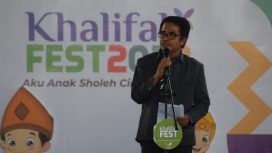 Kepala Dinas Pendidikan dan Kebudayaan Kota Palu, Hardi secara resmi membuka pelaksanaan Khalifah Fest 2023 di SD Islam Khalifah. Foto : Humas Pemkot Palu