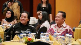 Sulteng) Alimuddin Paada menghadiri acara presentasi pembuatan film layar lebar tentang perjuangan Tombolotutu dalam mengusir penjajah. Foto : Humas DPRD Sulteng