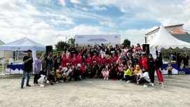Panasonic ajak warga di Kota Palu senam pagi untuk hidup lebih sehat. Foto : Humas Panasonic Palu