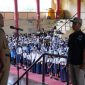 Kepala Badan Kesatuan Bangsa dan Politik (Kesbangpol) Kota Palu, Ansyar Sutiadi menjadi pembina upacara Pelantikan Satuan Tugas (Satgas) Anti Narkoba SMP/MTs se-Kota Palu. Foto : Humas Pemkot Palu
