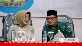 Ketua DPRD Provinsi Sulawesi Tengah Nilam Sari Lawira hadir secara langsung pada kegiatan Rakornas Diakonia Geraja Pantekosta di Indonesia (GPdI). Foto : Humas DPRD Sulteng
