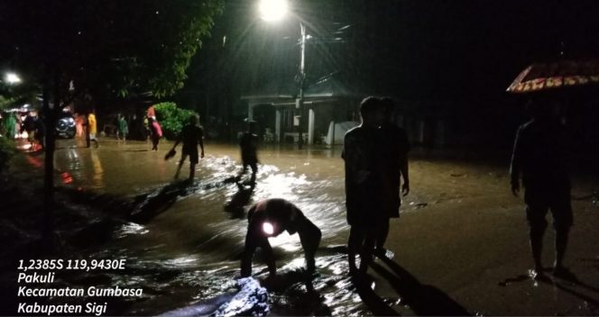 
 Desa Tomato di Kabupaten Sigi terendam banjir. Foto: BPBD Sulteng