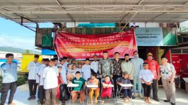 PT Gunbuster Nickel Industry kembali mengucurkan bantuan CSR kepada dua panti asuhan binaannya di Desa Kolonodale. Foto: Humas PT GNI