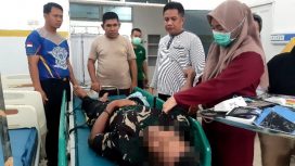 Pria di luwuk bernama Herman ditikam menantunya sendiri. Foto : Humas Polres Banggai