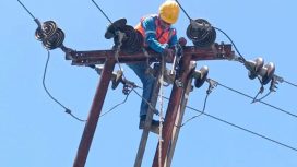 Tim PLN sedang memperbaiki insfrastruktur kelistrikan di Kecamatan Palolo, Kabupaten Sigi, Sulawesi Tengah. Foto: Vito Tafwidh Raharso