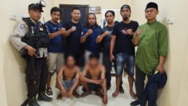 Tim Opsnal Polsek Biromaru berhasil membekuk 2 pelaku Curas di Sigi. Foto: Humas Polres Sigi