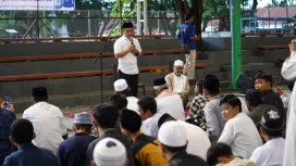 Wali Kota Palu Hadianto Rasyid menghadiri kegiatan Palu Mengaji ke-2. Foto: Humas Pemkot Palu