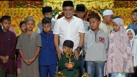 Wali Kota Palu Hadianto Rasyid menghadiri penutupan MTQ di Kelurahan Tavanjuka. Foto: Humas Pemkot Palu