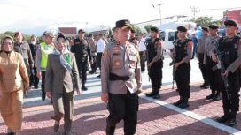 Ketua DPRD Sulteng Nilam Sari Lawira menghadiri Apel Gelar Operasi Pasukan Ketupat 2023. Foto: DPRD Sulteng
