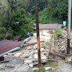 Akibat diguyur hujan dengan instansi tinggi, 3 wilayah di Kabupaten Morowali Utara terjadi longsor dan banjir, Selasa 2 Mei 2023 dini hari. Foto: BPBD Sulteng