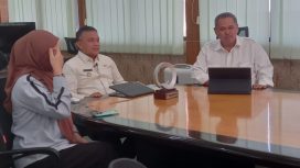 Hadianto Rasyid saat menjadi narasumber dalam Podcast bersama Jurnalis Balai. Foto: Humas Pemkot Palu