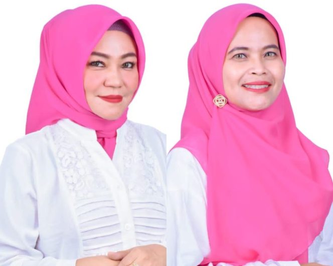 
 Ketua Panitia Ifah Lisa Riantini Mastura (kiri) dan Sekertaris panitia Asharrini Mastura (kanan). Foto: istimewa