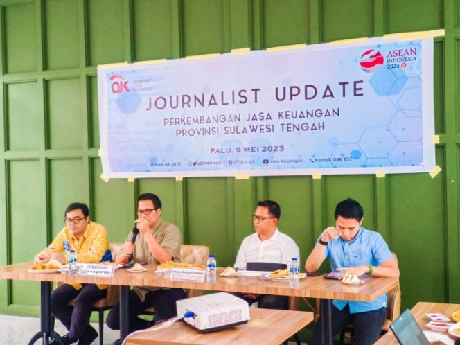 
 OJK menggelar kegiatan Jurnalis Update Sektor Jasa Keuangan Provinsi Sulawesi Tengah bertempat di Café Foodie pada Selasa (09/05/2023). Foto: istimewa