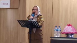 Irmayanti Pettalolo saat menghadiri kegiatan Vacational School Graduate Academy (VSGA) di SMK Negeri 3. Foto: Humas Pemkot Palu
