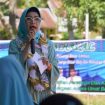 Nilam Sari Lawira saat menghadiri Halal Bi Halal yang diselenggarakan oleh keluarga besar Lawira, Toana, Latola, Lamuna, Maci, dan Tadji. Foto: Humas DPRD Sulteng 