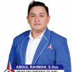 Politisi muda dari Partai Demokrat Abd Rahman atau biasa di sapa Aman Aja