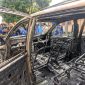 Mobil pengecer BBM ke Pertamini di Palu terbakar. Foto: Damkarmat Kota Palu