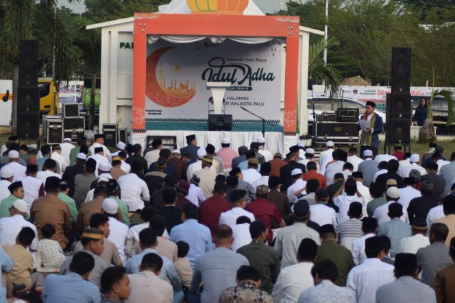 
 Suasana Salat Iduladha 1444 Hijriah di Kota Palu, 29 Juni 2023. Foto: Dok. Pemkot Palu