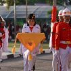 Suasana Penurunan Bendera Merah Putih di Kantor Wali Kota Palu, Kamis, 17 Agustus 2023. Foto: Istimewa
