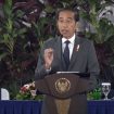Presiden Jokowi menghadiri Sidang Terbuka Dies Natalis ke-60 IPB, Jumat, 15 September 2023, di Kampus IPB Dramaga, Bogor, Jawa Barat. Foto: Tangkapan Layar

