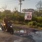 Kondisi jalan rusak di Jalan Adam Malik, Kelurahan Petobo, Kecamatan Palu Selatan, Kota Palu. Foto: Dok. PaluPoso