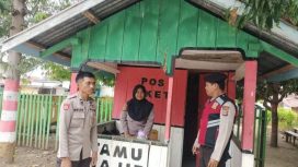 Beri Rasa Aman Warga, Polisi Tojo Patroli Rutin di Tojo Una-Una, Sulawesi Tengah. Foto: Istimewa
