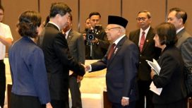 Wakil Presiden Ma'ruf Amin bertemu dengan Ketua Komite Tetap Kongres Rakyat Provinsi Fujian Zhou Zuyi. Foto: Dok. Setwapres
