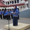 Wakil Wali Kota Palu, dr. Reny Lamadjido pimpin Apel Kesadaran Nasional di  Halaman Kantor Wali Kota Palu, Selasa, 17 Oktober 2023. Foto: Istimewa