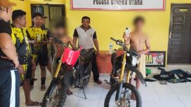 2 pelaku tindak pidana pencurian yang disertai kekerasan di Kabupaten Morowali Utara, Sulawesi Tengah, berhasil diringkus polisi, Sabtu, 25 November 2023. Foto: Istimewa