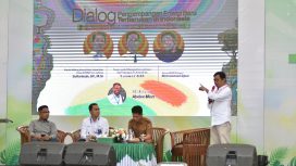 Festival Media ke-2 tahun 2023 di Taman Gor Palu menggelar dialog Pengembangan Energi Baru Terbarukan pada hari kedua, Senin 11 Desember 2023. Foto: Istimewa