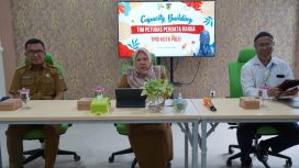 Wakil Wali Kota Palu, Reny A. Lamadjido secara resmi membuka kegiatan Capacity Building petugas pendata harga di Aula Kantor Badan Pusat Statistik (BPS) Kota Palu, Selasa, 16 Januari 2024. Foto: Istimewa