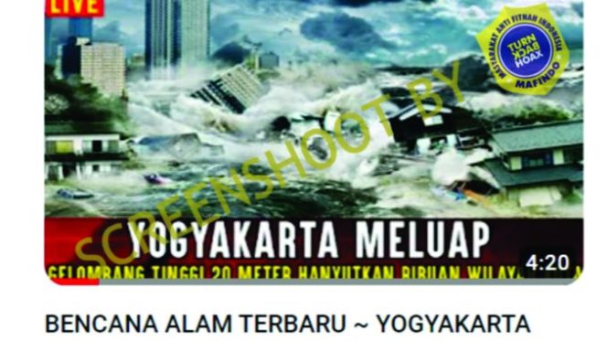 
 Tidak Benar, Ombak Setinggi 20 Meter Bakal Terjang Yogyakarta