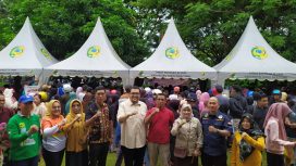 Gerakan Pangan Murah yang di adakan Dinas Ketahanan Pangan, bertempat di halaman Kantor Dinas Ketahanan Pangan, Jumat, 8 Maret 2024. Foto: Diskominfo Parimo