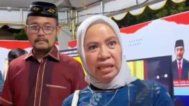 Sekda Zulfinasran (kiri) dan Agustin Maria Tabondo, Sekretaris Badan Riset dan Inovasi Daerah Provinsi Sulawesi Tengah. Foto: Dok. Diskominfo Parigi Moutong 