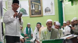 Wali Kota Palu diwakili Asisten Bidang Administrasi Umum Sekretariat Kota Palu Imran Lataha menghadiri Halal Bihalal yang digelar Majelis Zikir Nurul Khairaat, pada Minggu, 21 April 2024. Foto: Pemkot Palu