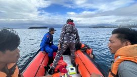 Suasana pencarian nelayan hilang di perairan Morowali, Sulawesi Tengah, Kamis 16 Mei 2024. Foto: Istimewa