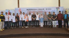 Musyawarah Lokal ke-XII Organisasi Amatir Radio Indonesia (ORARI) Lokal Palu berlangsung di Gedung Pertemuan Taipa Beach, Kota Palu, Minggu 19 Mei 2024. Foto: Diskominfo Palu