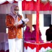 Sekot Palu, Irmayanti Pettalolo Pimpin Upacara Hari Pancasila, Sabtu, 1 Juni 2024. Foto: Pemkot Palu